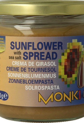 Monki Zonnebloempasta bio (330 Gram)