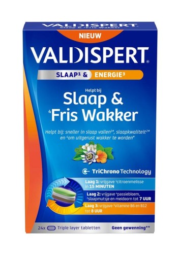 Valdispert Slaap & fris wakker (24 Tabletten)