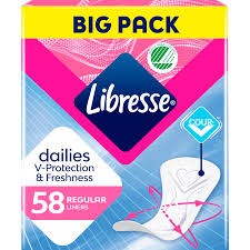 Libresse Regular Inlegkruisjes 58 stuks