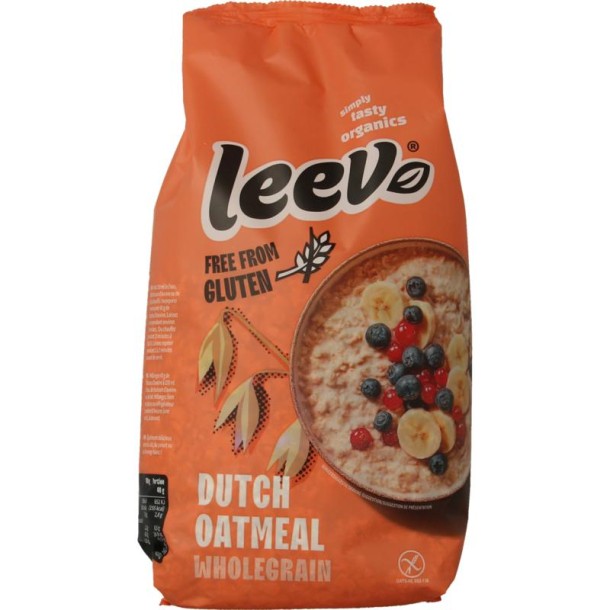 Leev Havermout glutenvrij zak bio (450 Gram)