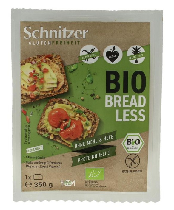 Schnitzer Breadless brood bio (350 Gram)