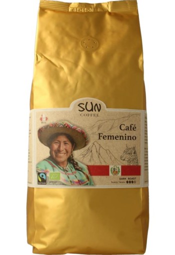 Sun Coffee Cafe femenino bonen dark roast (1 Kilogram)