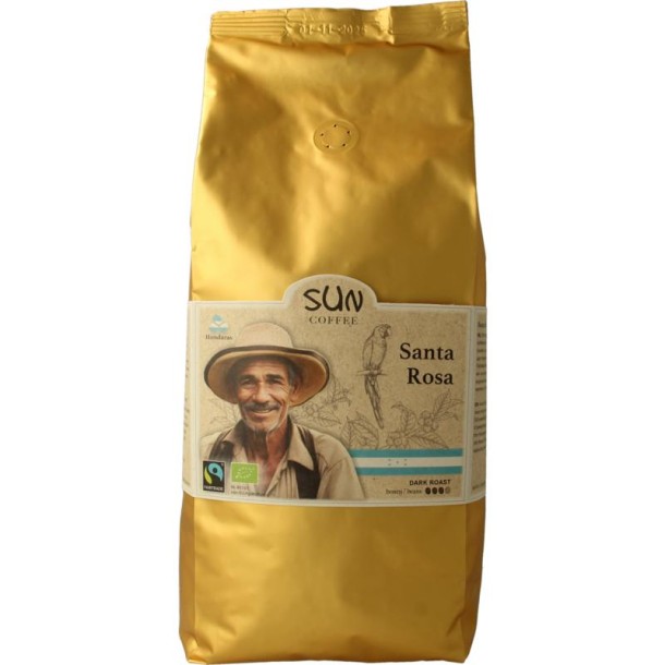 Sun Coffee Santa rosa bonen dark roast bio (1 Kilogram)