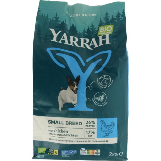 Yarrah Adult hondenvoer met kip bio MSC (2000 Gram)