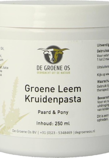 De Groene Os Groene leem kruidenpasta (250 Milliliter)