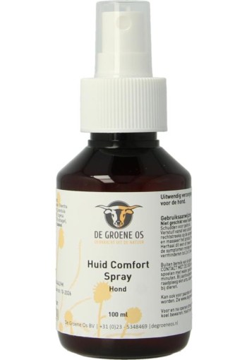 De Groene Os Huid comfort spray hond/kat (100 Milliliter)