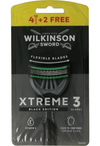 Wilkinson Xtreme III black edition 4+2 stuks (6 Stuks)