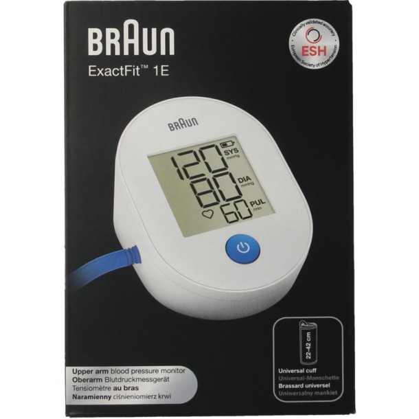 Braun Exactfit 1E bovenarm bloeddrukmeter (1 Stuks)