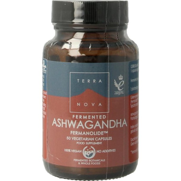 Terranova Fermented ashwagandha 250mg (50 Vegetarische capsules)