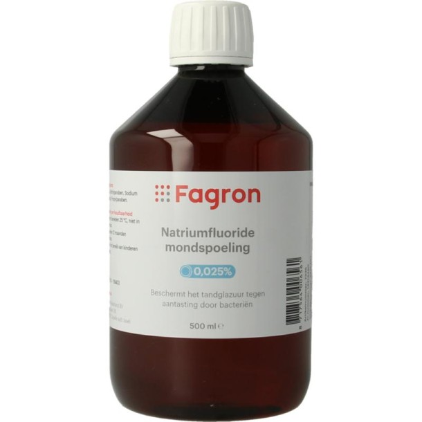 Fagron Natriumfluoride mondspoeling 0.025 (500 Milliliter)