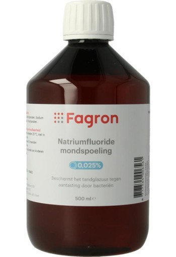 Fagron Natriumfluoride mondspoeling 0.025 (500 Milliliter)