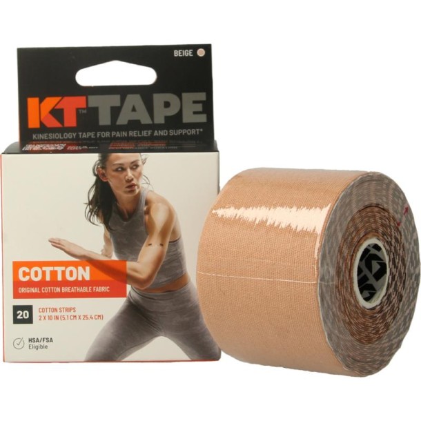 KT Tape Original precut 5 meter beige (20 Stuks)