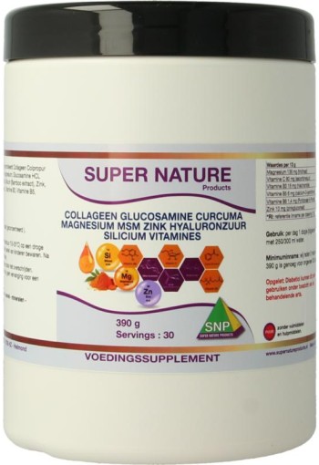 SNP Collageen glucosamine curcuma magnesium MSM (390 Gram)