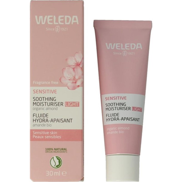 Weleda Gezichtscreme sensitive hydraterend light (30 Milliliter)