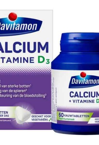 Davitamon Calcium met Vitamine D Kauwtabletten Mint