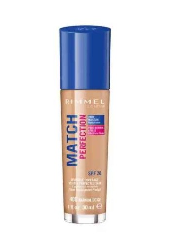 Rimmel London Match Perfection Foundation 400 Natural Beige