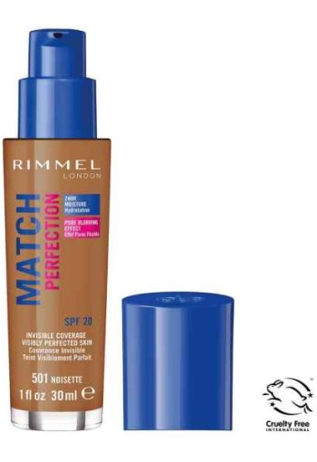 Rimmel London Match Perfection Foundation - 501 Noisette