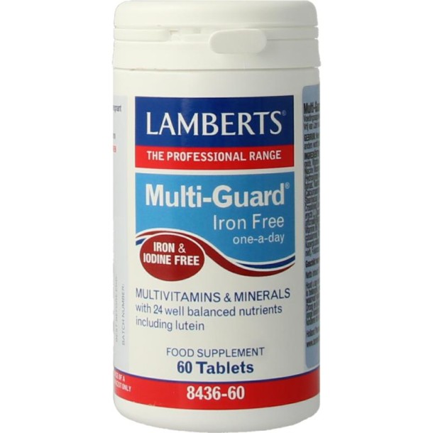 Lamberts Multi-guard ijzervrij (60 Tabletten)