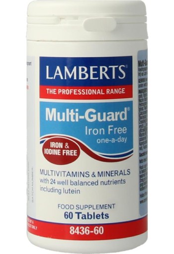 Lamberts Multi-guard ijzervrij (60 Tabletten)