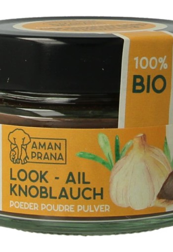 Amanprana Zwarte knoflookpoeder bio (60 Gram)