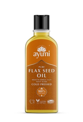 Ayumi Pure flax seed oil cold pressed (150 Milliliter)