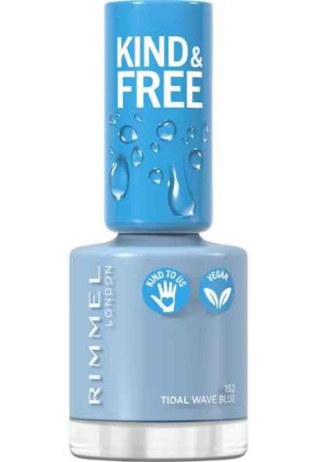 Rimmel London KIND & FREE Vegan Nagellak 152 Tidal Wave Blue