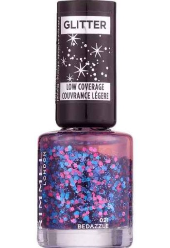 Rimmel London Glitter Low Coverage Nailpolish - 021 Bedazzle