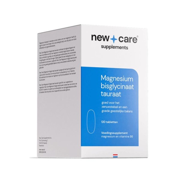 New Care Magnesium bisglycinaat tauraat (120 Tabletten)