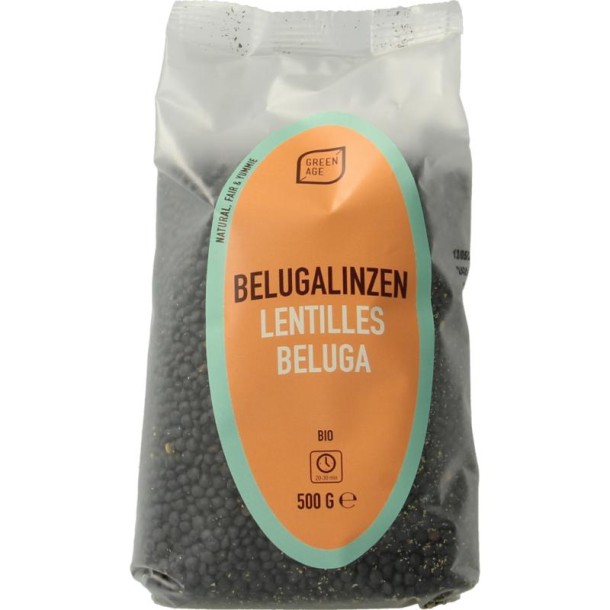 Greenage Beluga linzen bio (500 Gram)