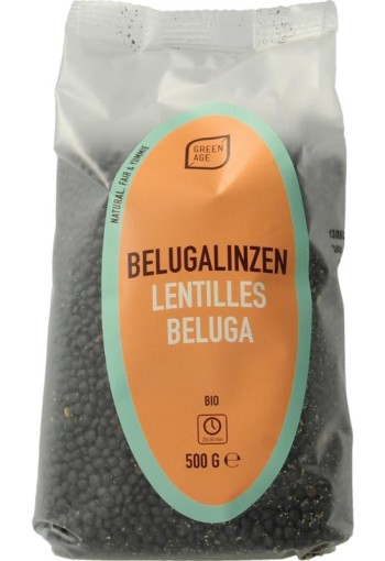 Greenage Beluga linzen bio (500 Gram)