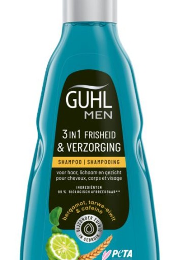 Guhl Man 3-in-1 frisheid & verzorging shampoo (250 Milliliter)