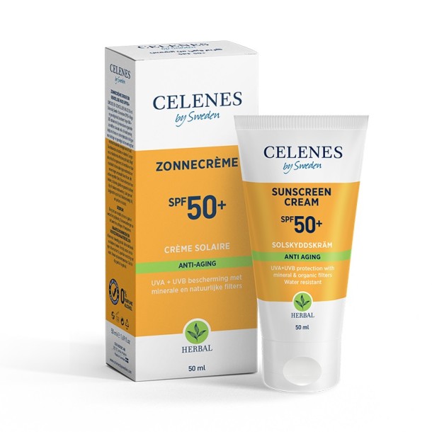 Celenes Herbal sunscreen cream anti-aging SPF50+ (50 Milliliter)