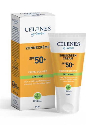 Celenes Herbal sunscreen cream anti-aging SPF50+ (50 Milliliter)