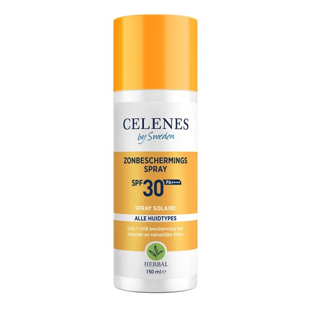 Celenes Herbal sunscreen spray lotion all skintypes SPF30+ (150 Milliliter)