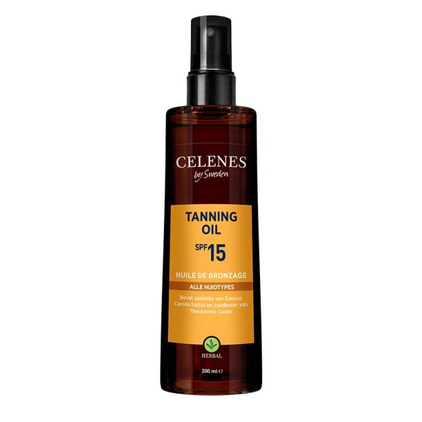 Celenes Herbal tanning oil SPF15+ (200 Milliliter)