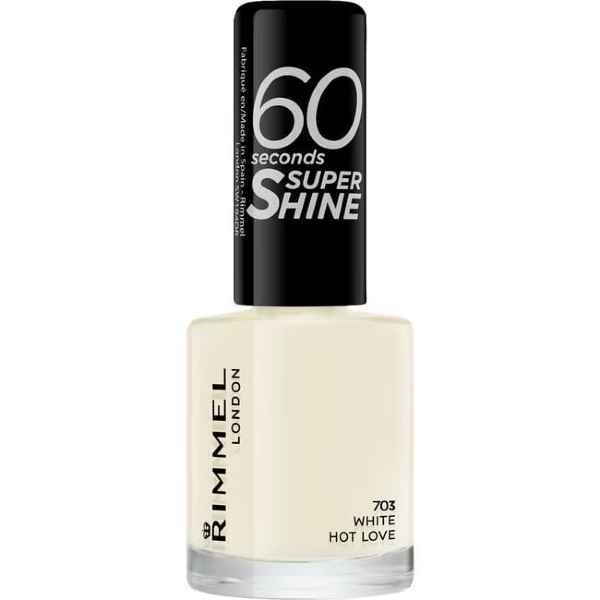 Rimmel 60 Sec Nail Polish White Hot Love 703 8 ML