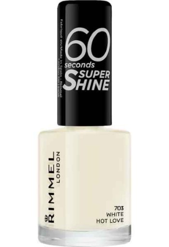 Rimmel 60 Sec Nail Polish White Hot Love 703 8 ML