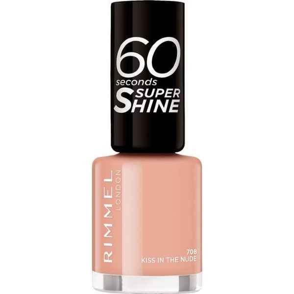 Rimmel London 60 Seconds SuperShine nagellak 708 Kiss in the Nude