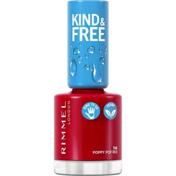 Rimmel Kind & Free Nailpolish 156 Poppy Pop Red