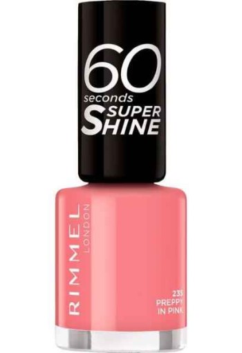 Rimmel 60 Sec Nail Polish Lacquer Preppy In Pink 235 8 ML