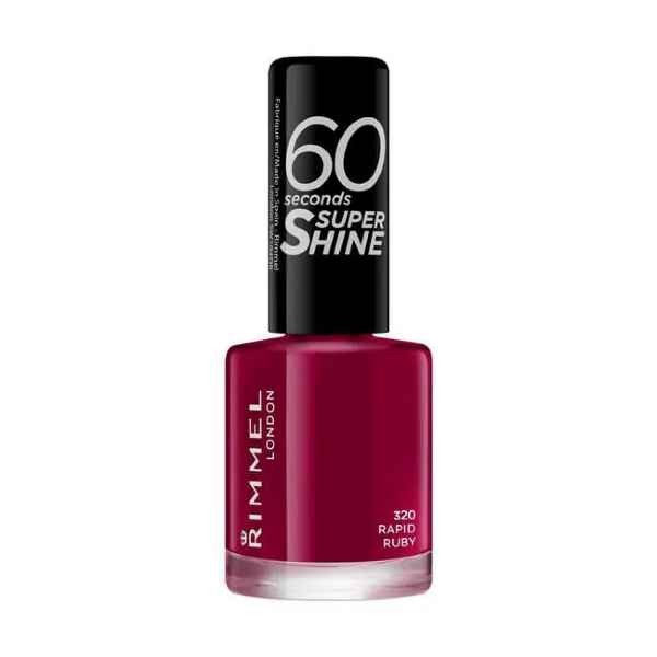 Rimmel London 60 Seconds Super Shine nagellak 320 Rapid Ruby