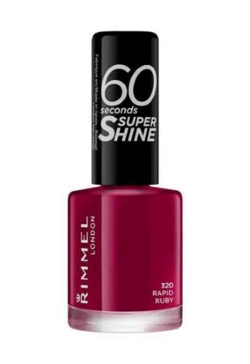 Rimmel London 60 Seconds Super Shine nagellak 320 Rapid Ruby