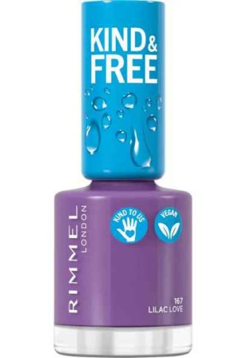 Rimmel Kind & Free Cosmetics Nail Polish Lacquer Lilac Love 167 8 ML