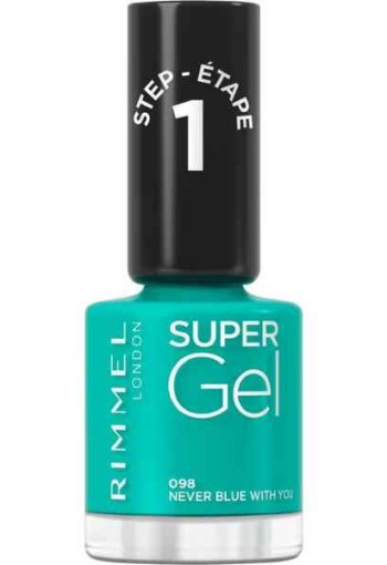 Rimmel SuperGel Nail Polish Lacquer Never Blue With You 098 12 ML