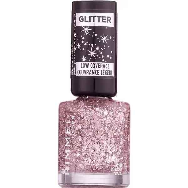 Rimmel London Glitter Low Coverage Nailpolish - 019 Disco Diva