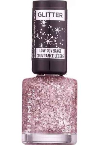 Rimmel London Glitter Low Coverage Nailpolish - 019 Disco Diva