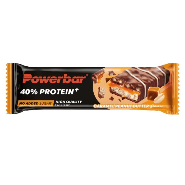 Powerbar Protein+ bar crisp caramel & peanuts (40 Gram)