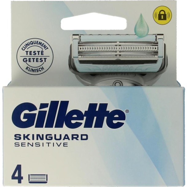 Gillette Skinguard aloe vera mesjes regular (4 Stuks)