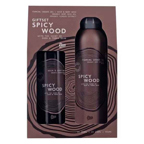 Etos Geschenkset Home Retreat Spicy Wood Man 2-delig