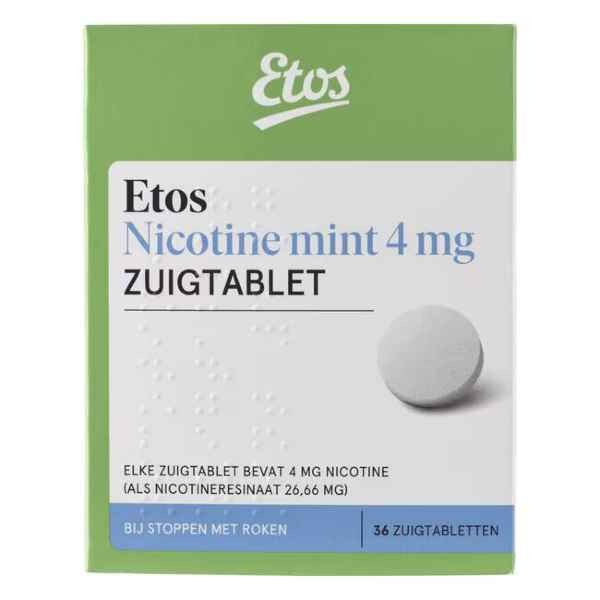 Etos Nicotine Zuigtabletten Mint 4 mg